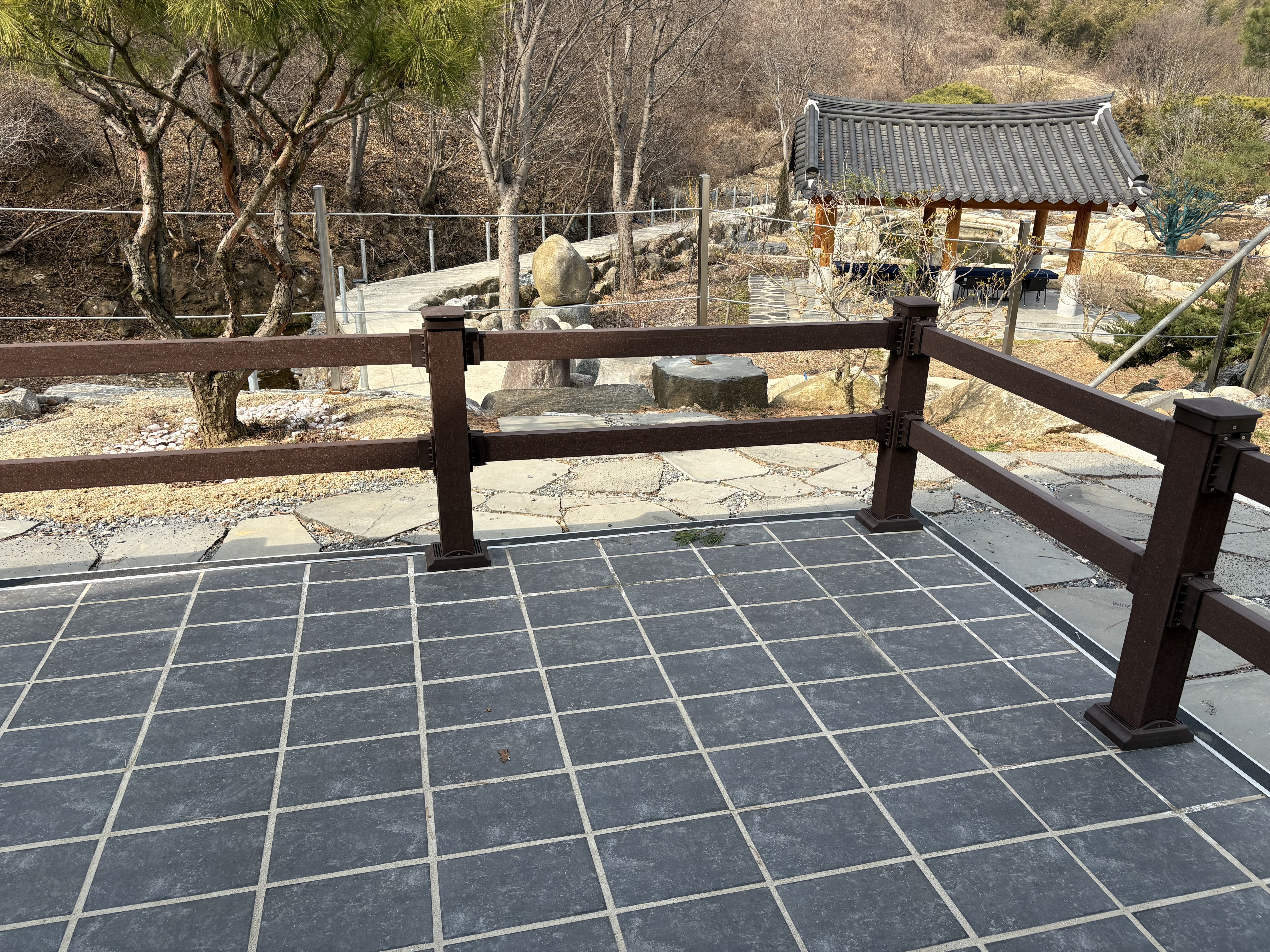 야외 테라스 정자